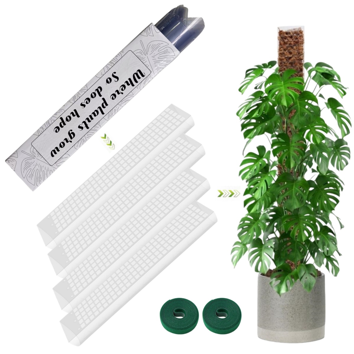 Moss Pole Plastic Plant Stand  - огляд і ціна Sphagnum Moss Dry